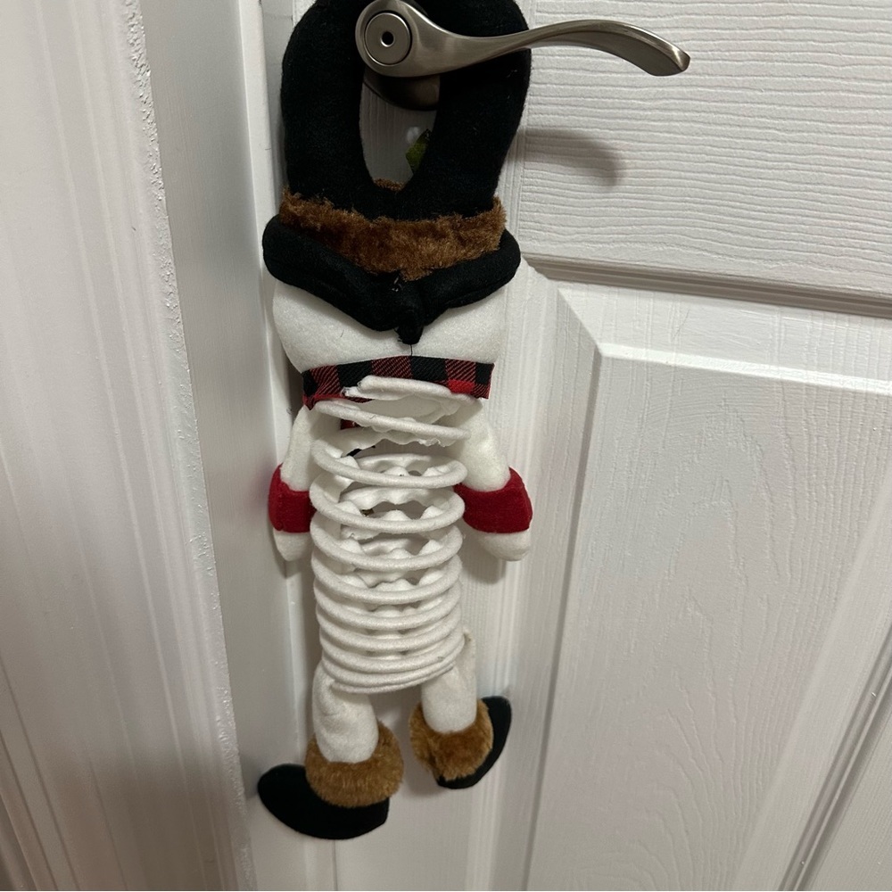 LIMITED TIME $5 ITEM!! Charming Snowman Slinky Plush with Red and Black Accents - Picture 3 of 3